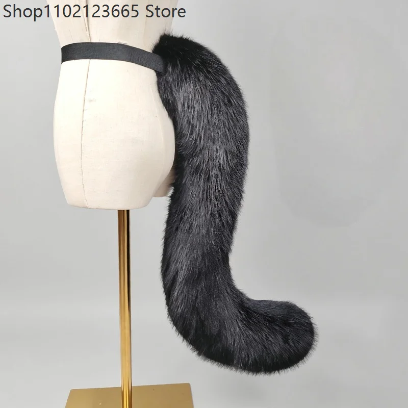 Handmade Lolita Furry Cosplay Animal Tail Halloween Party Cosplay Sexy Fox Cattail Cosplaycostume Kawaii Anime Performance Props