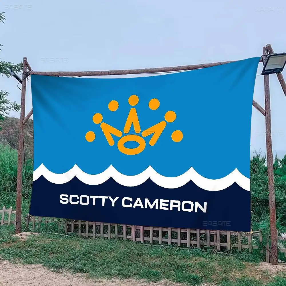 Golf S-ScoTTY C-CameRONS DIY Flag For Family Group Photo Living Room Home Dorm Decor Wall Art Decor Banner