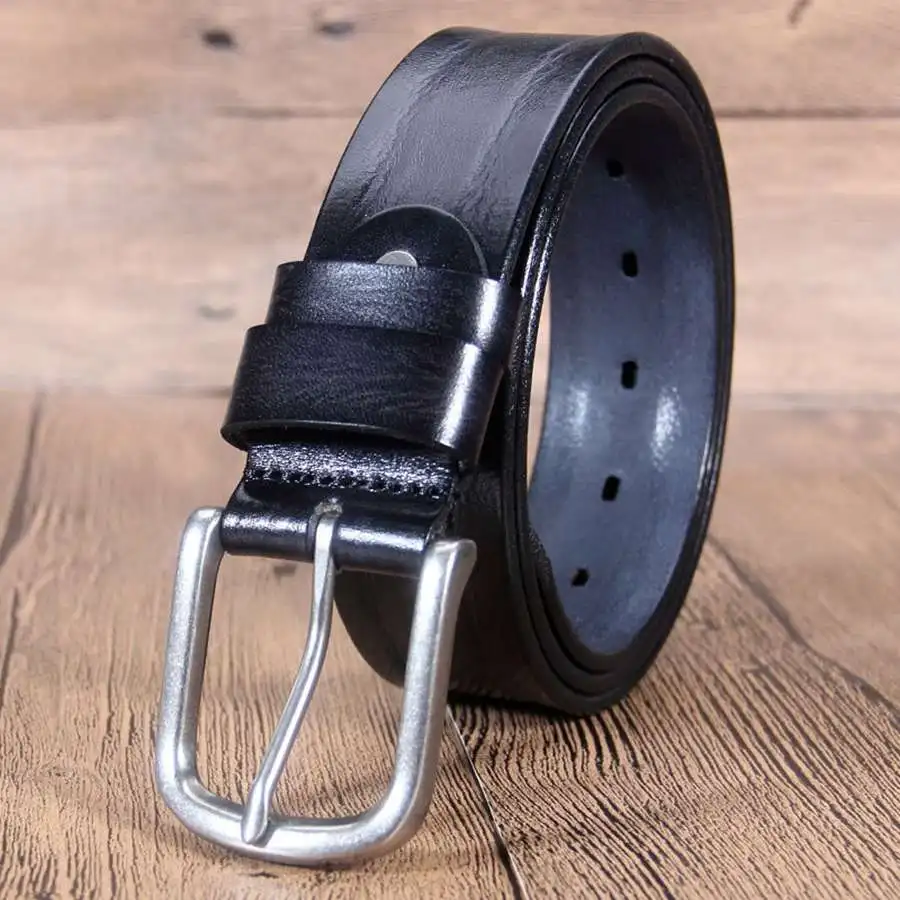 Men's Leather Dress Belt NEW Belts for Men Fashion Male Waistband Width:38mm length:110-125cm