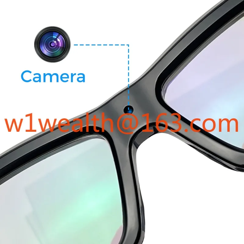 High Quality HD 1080P 4K Wireless android smart glasses with camera glasses with camera and microphone Camera Glasses