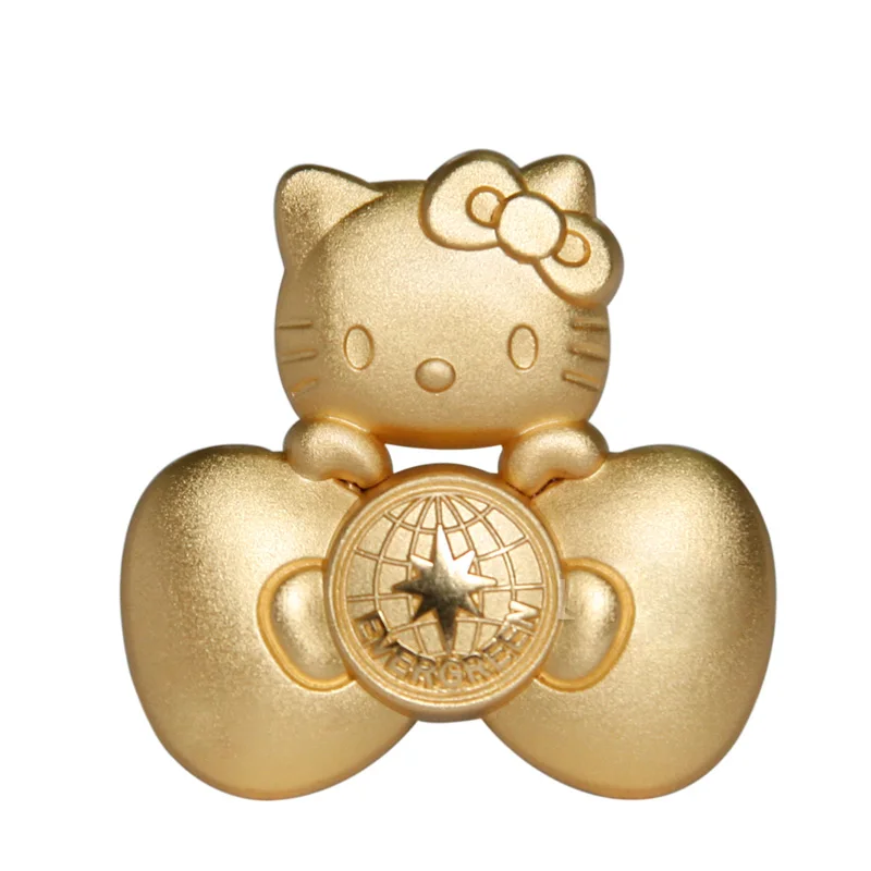 Sanrio Hello Kitty Original Genuine Kitty Gold Plated Flight Badge Cabin Crew Flight Attendant Badge Fashion Gifts for Girls