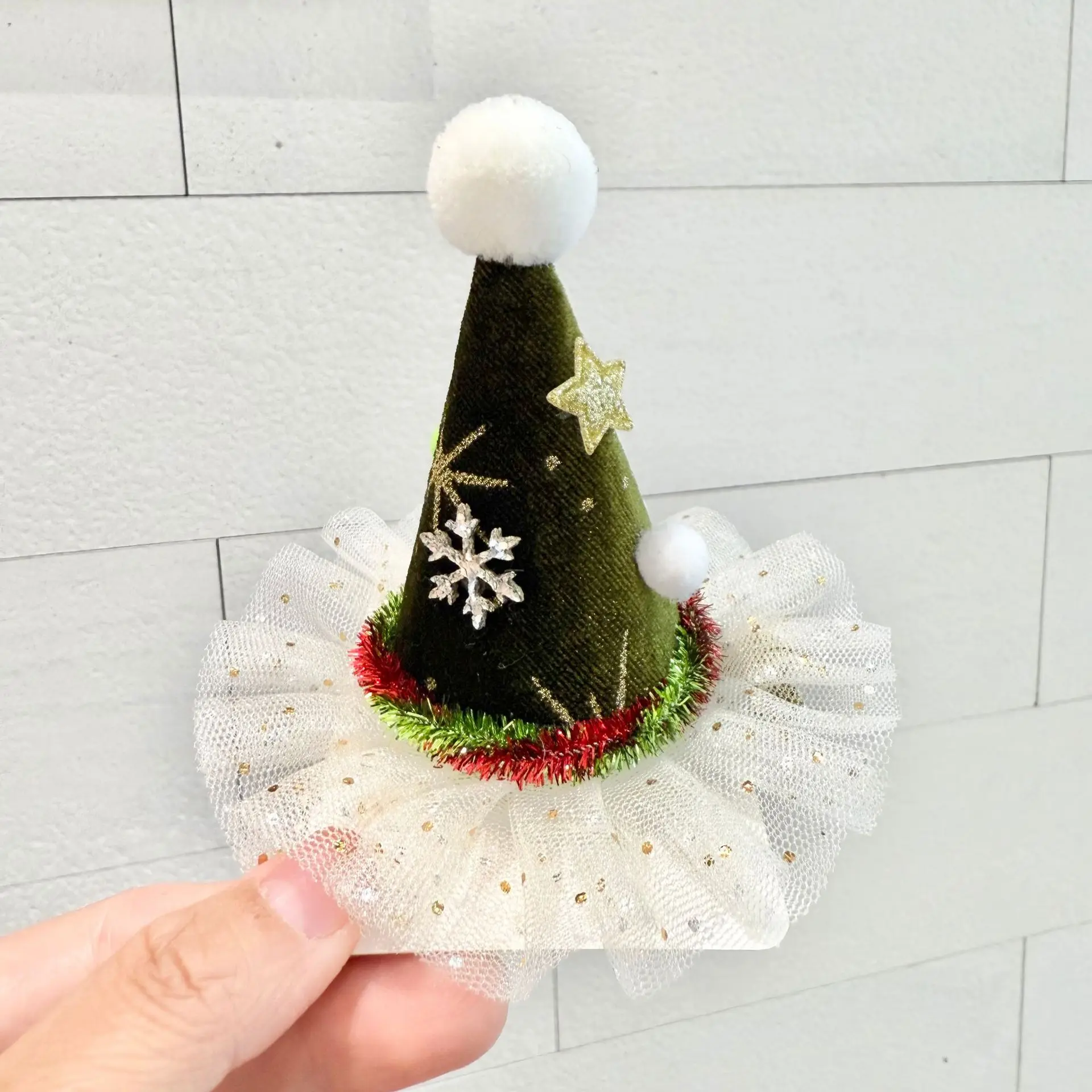 Meistverkaufte Weihnachts-Haarnadel, Hut-Accessoire, Clip, Kopfbedeckung, Samt, Weihnachten, trendiges, süßes Dekorationsartikel