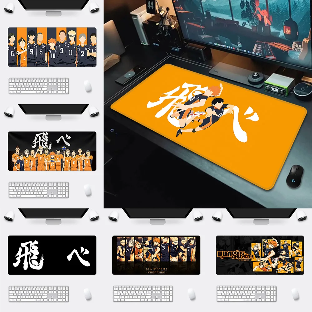 

Japan Anime Volleyball Boy Haikyuu Mousepad HD Printing Computer Gamers Locking Edge Non-slip Mouse Pad Keyboard PC Desk Pad