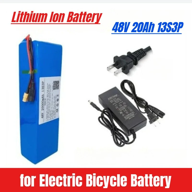 

New 48V 20Ah 13S3P Lithium Ion Battery Pack for Electric Bicycle Battery