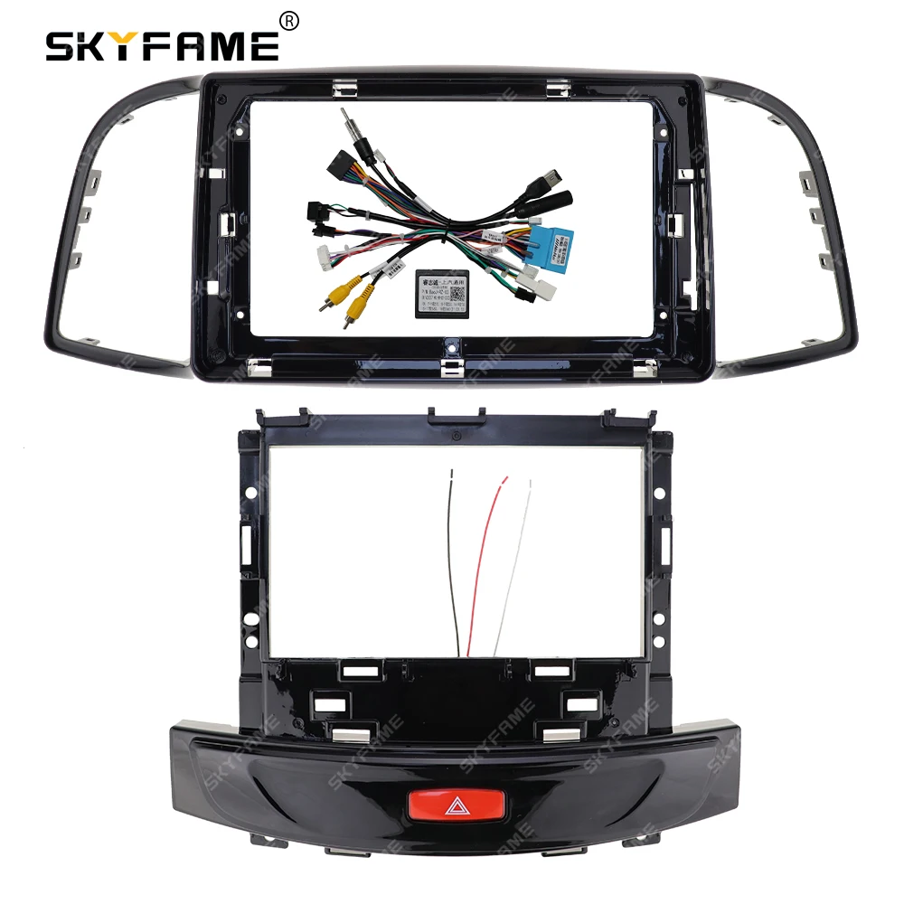 

SKYFAME Car Frame Fascia Adapter Canbus Box Decoder Android Radio Audio Dash Fitting Panel Kit For Wuling Baojun 730 2016