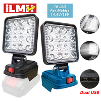 For Makita 14.4V-18V Li-ion Battery Lantern Outdoor Flashlight 4 Inch Cordless LED Work Light Camping Lamp Emergency Lighting
