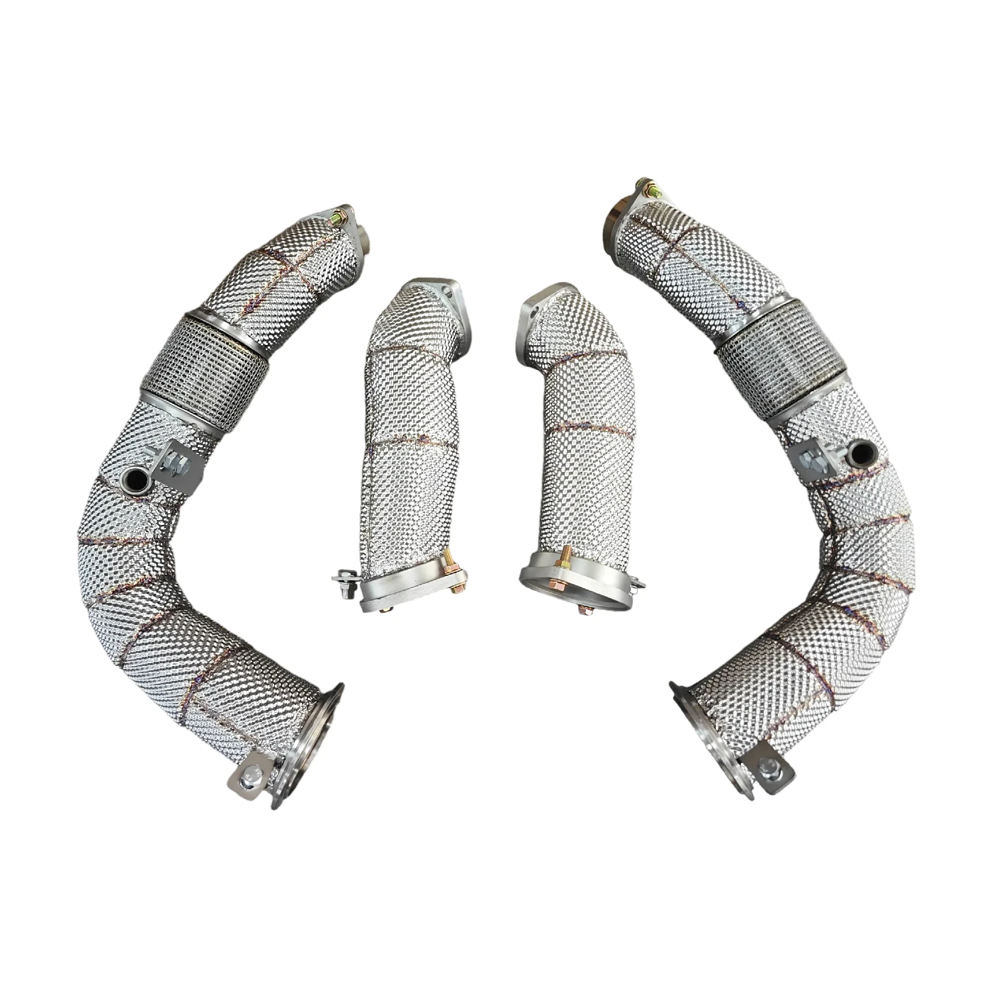 AKS Stainless Steel Heatshield Downpipe For BMW M5 G90 Racing Downpipe