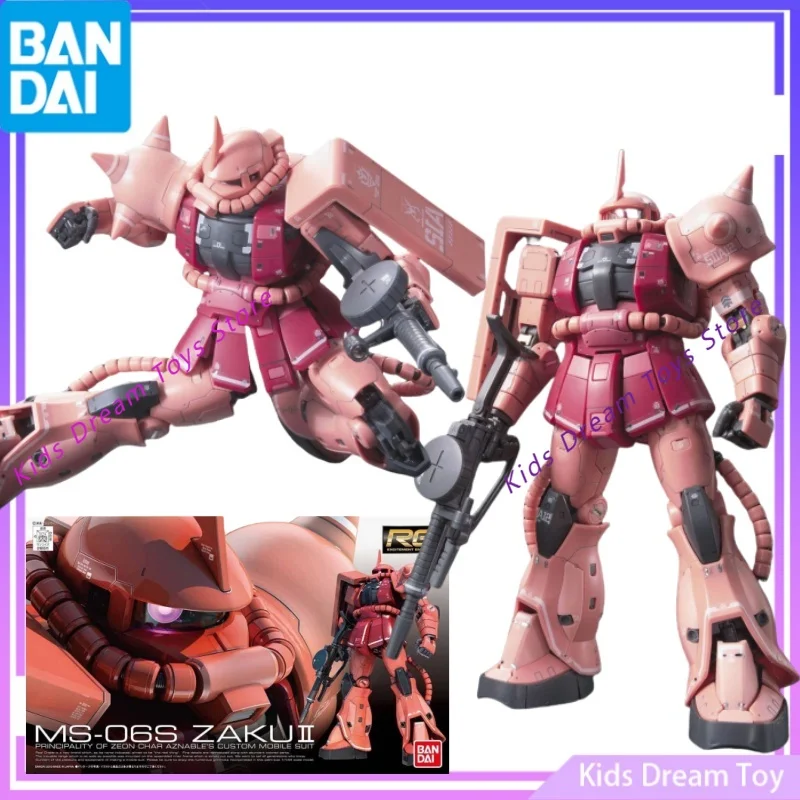 

Bandai in Stock Original RG 1/144 GUNDAM Anime Figures MS-06S ZAKU Ⅱ Action Figures Toys Collectible Model Gifts for Boys Girls