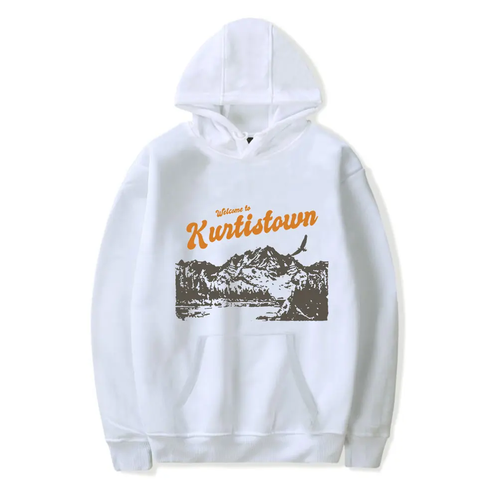 Kurtis Conner Welcome To Kurtistown Natural Pullover Hoodie Men and Women Harajuku Style Hip-hop Sweatshirt Spring and Autumn