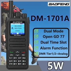 Baofeng DM-1701A DMR walkie talkie Dual Time Slot Open GD77 dual mode analog Digital Tier Long Range UHF VHF upgraded Radio