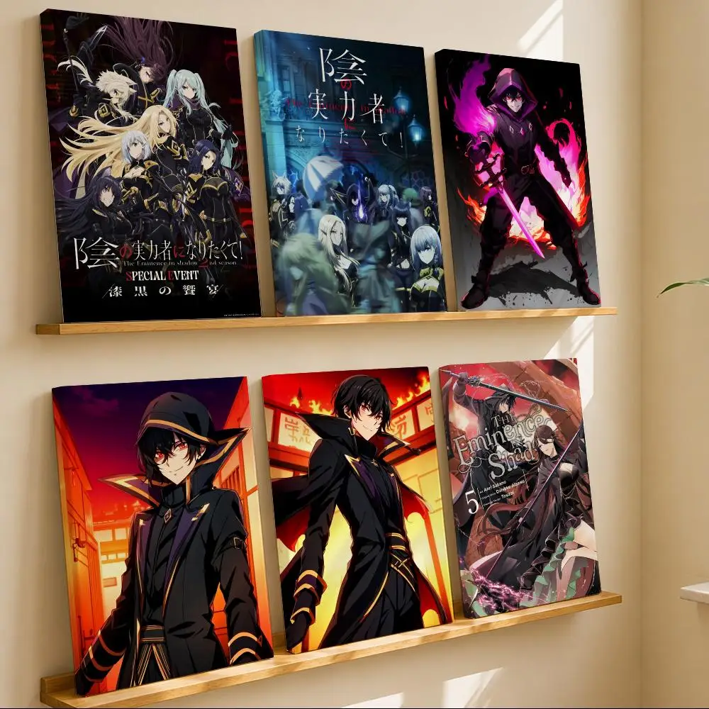 Anime T-The Eminence in Shadow Framed Wall Painting Wooden Framed Canvas Poster Wall Art HD Waterproof Print Home Decor