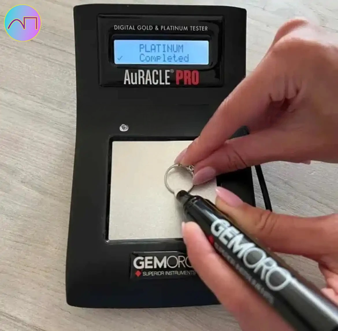 

GemOro AuRACLE PRO | Accurate Compact Portable Electronic Digital LCD Display High Karat Gold & Platinum Tester