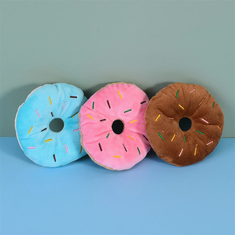 Puppy Chewing Toys Doughnut Design Playing With Pets For Fun Enhance Emotions Relieve Stress Dog Toys Carefully Crafted