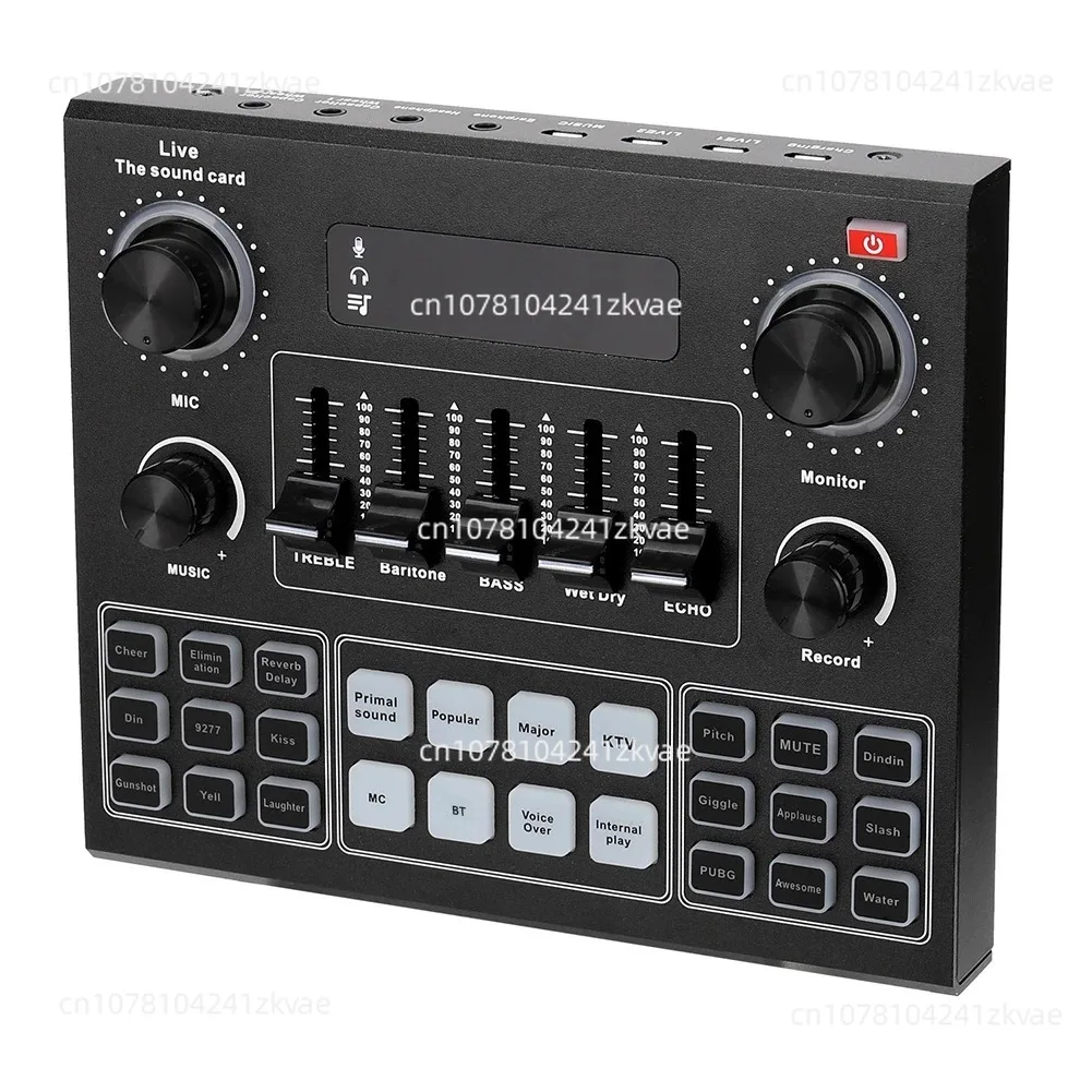 V9SJ English Sound Card Live Audio Card Special Computer Mobile Phone Can Be Used for All Kinds of Sound Effects