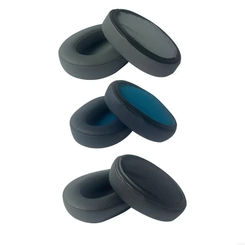 652E 1 Pair Leather Earpads Cushion Earmuffs Earphone Cover for WH-XB900N Earphones