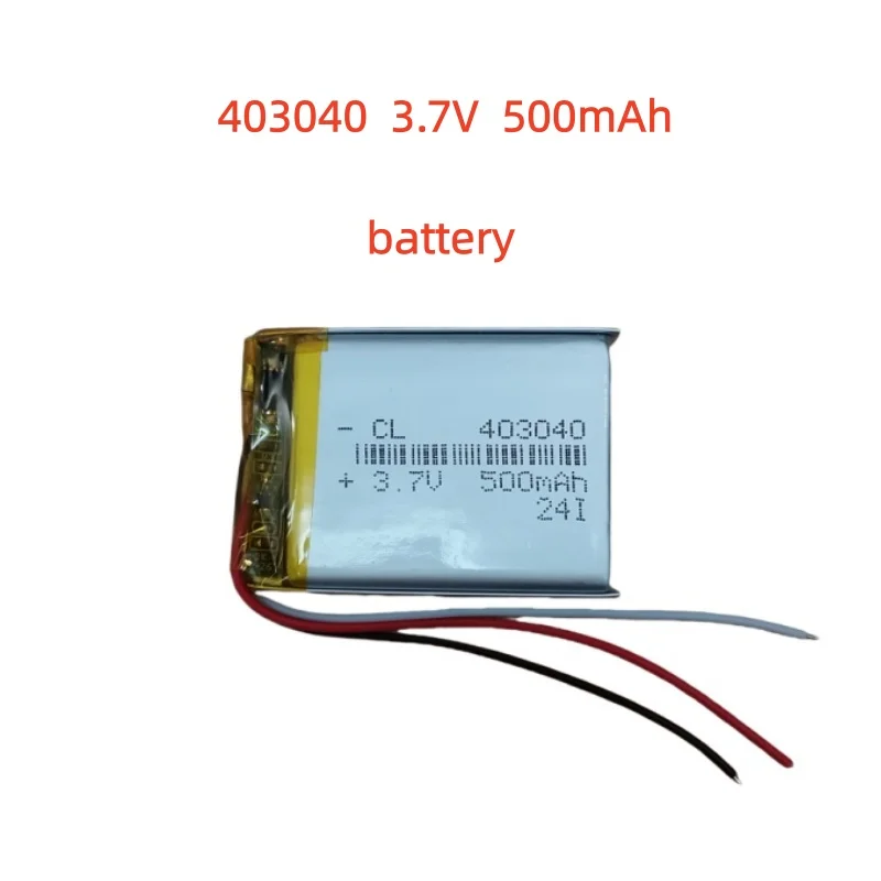 

Rechargeable 3.7V 500Mah 403040 Polymer Ion Battery For MP3 ELECTRIC TOYS MOBILE POWER DVD SMART WATCH CAMERA POWER BANK