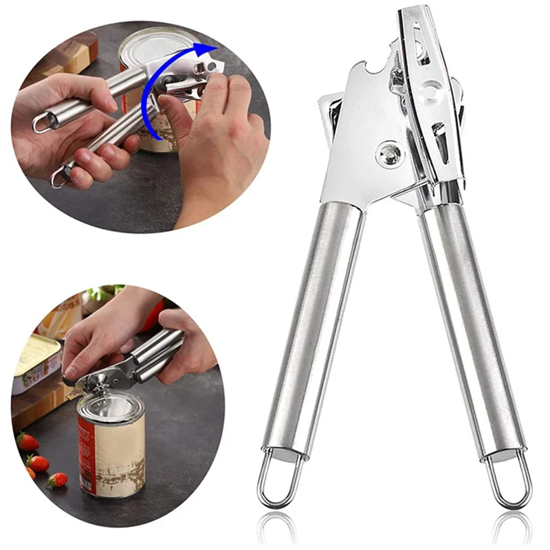 ABXF-Multifunctional Can Opener Smooth Edge Can Openers Stainless Steel Can Opener Hand Tools