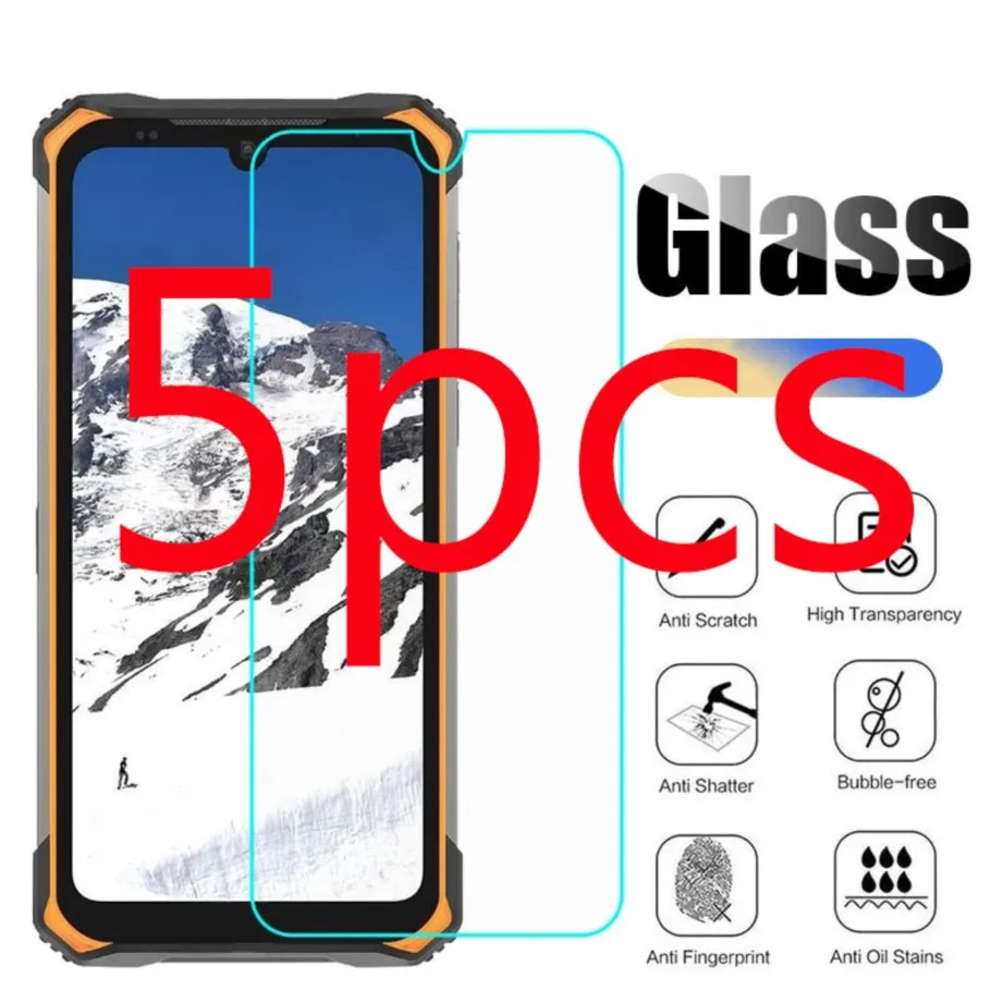 5pcs glass for doogee s86 pro tempered glass protective 2.5d on for doogee s 86 pro screen protector glass film cover shield