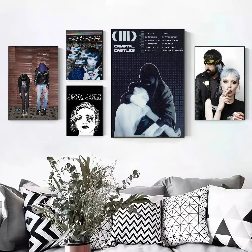 Band C-Crystal C-Castles Peelable Self-adhesive Poster Stickers Are Suitable For Frameless Wall Decoration In A Room