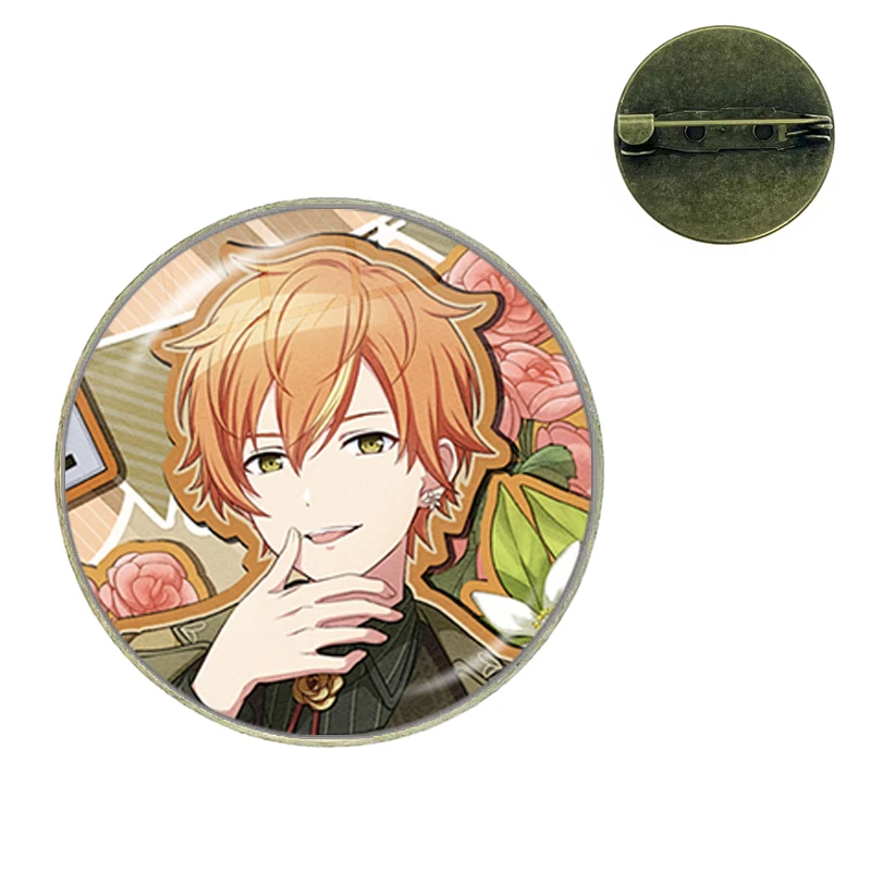 Project SEKAI Anime Shinonome Akito Vivid BAD SQUAD Wonderlands×Showtime Glass Brooches Shirt Lapel Bag Badge Jewelry Gifts