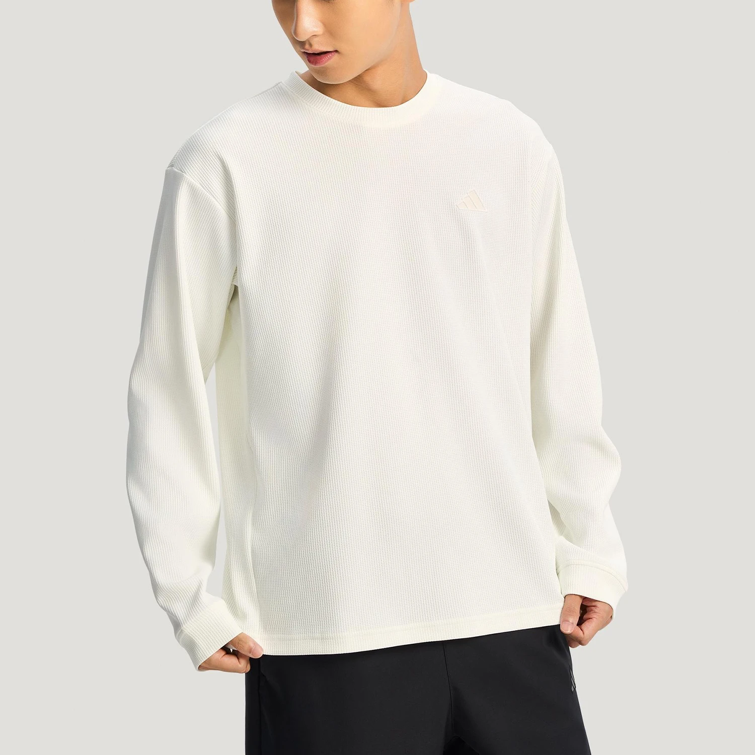 

Adidas Authentic Winter Style Men's Round Neck Pullover Knitted Hoodie KR2541