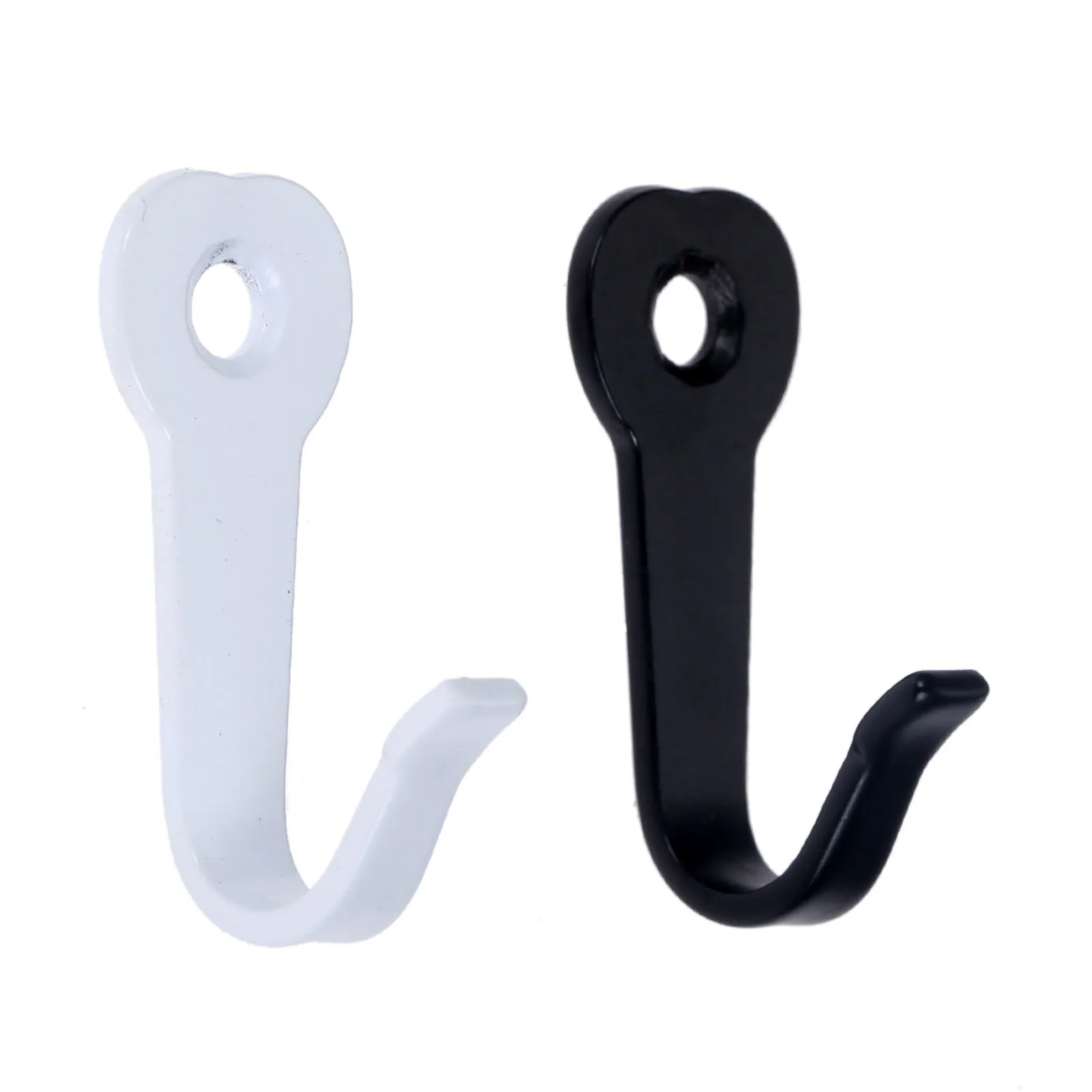 

10/20Pcs Zinc Alloy Black/White Wall Monted Hooks For Hanging Towel Clothes Hat Bag Key Wall Storage Holders 40*22*16mm Hardware