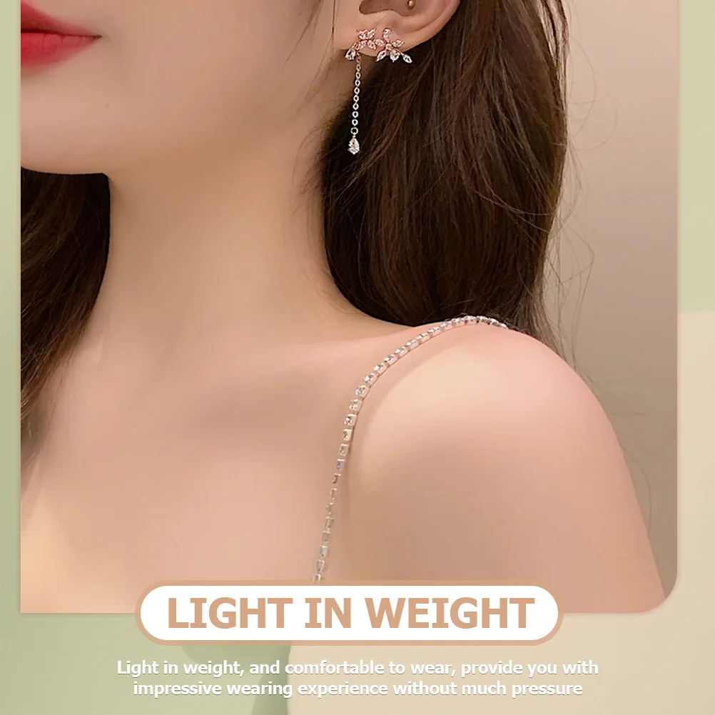 

1Pair Flower Petal Tassel Earrings Lightweight Comfortable Floral Drop Earrings for Women Party Wedding Holiday Fashion Jewelry