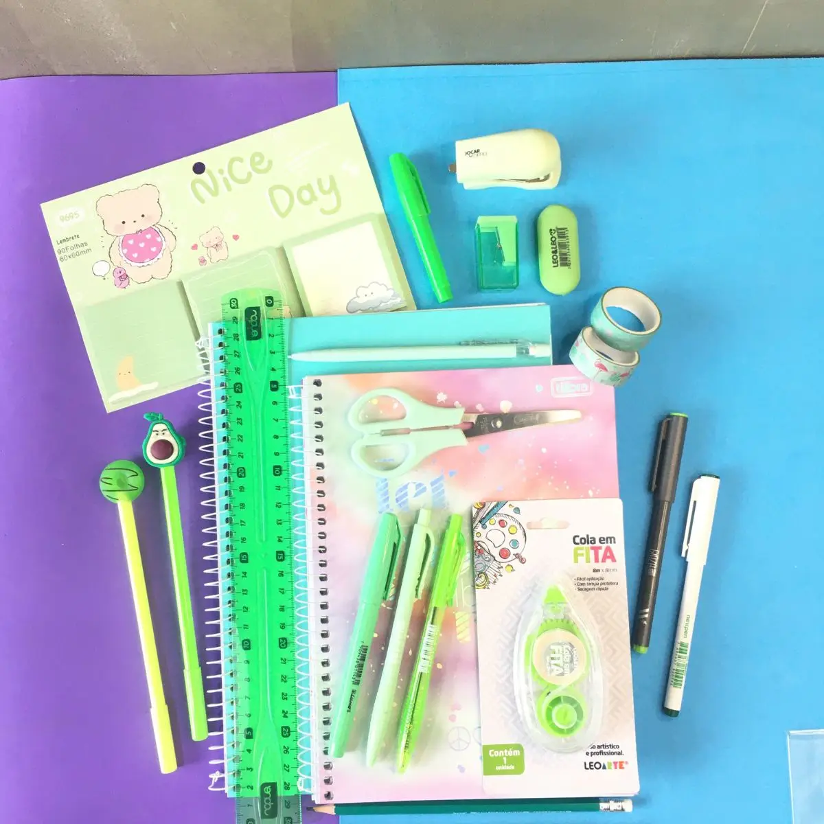 Green Tones Combo Stationery Kit