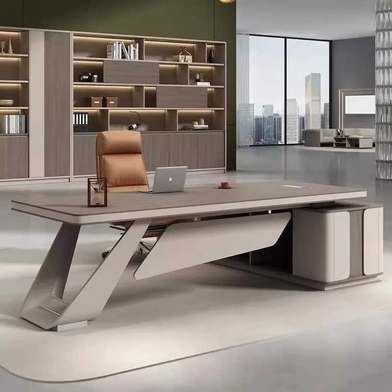 

Storage Aesthetic Office Desk Executive Reception Conference Standing Computer Desk Organizer Modern Mesa Escrivaninha Furniture