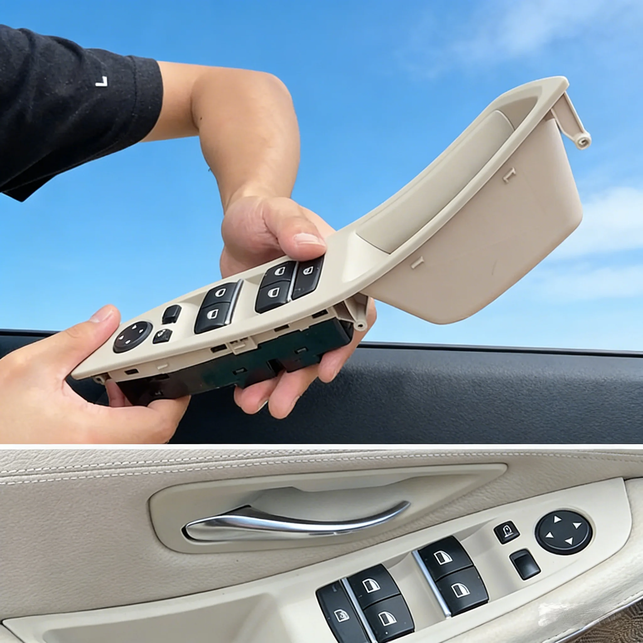 

Left Right Hand Drive 7PCS For BMW 5 series F10 F11 520i 523i 525i Car Interior Replacement Inner Door Handle Panel Pull Trim