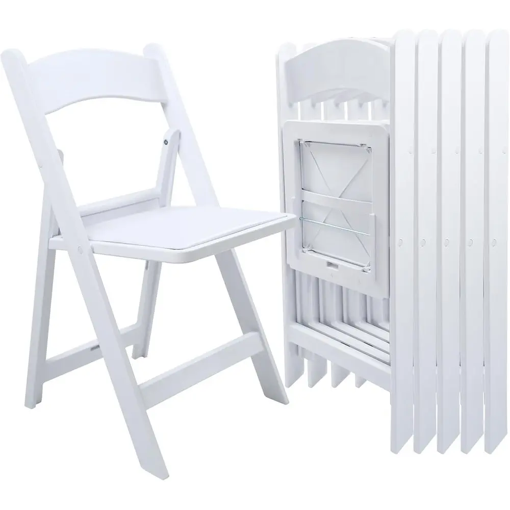 

Resin Folding Chair with Cushion & Backrest, 700LB Weight Capacity Event Chair, Indoor/Outdoor Lightweight Foldable Chair for Me