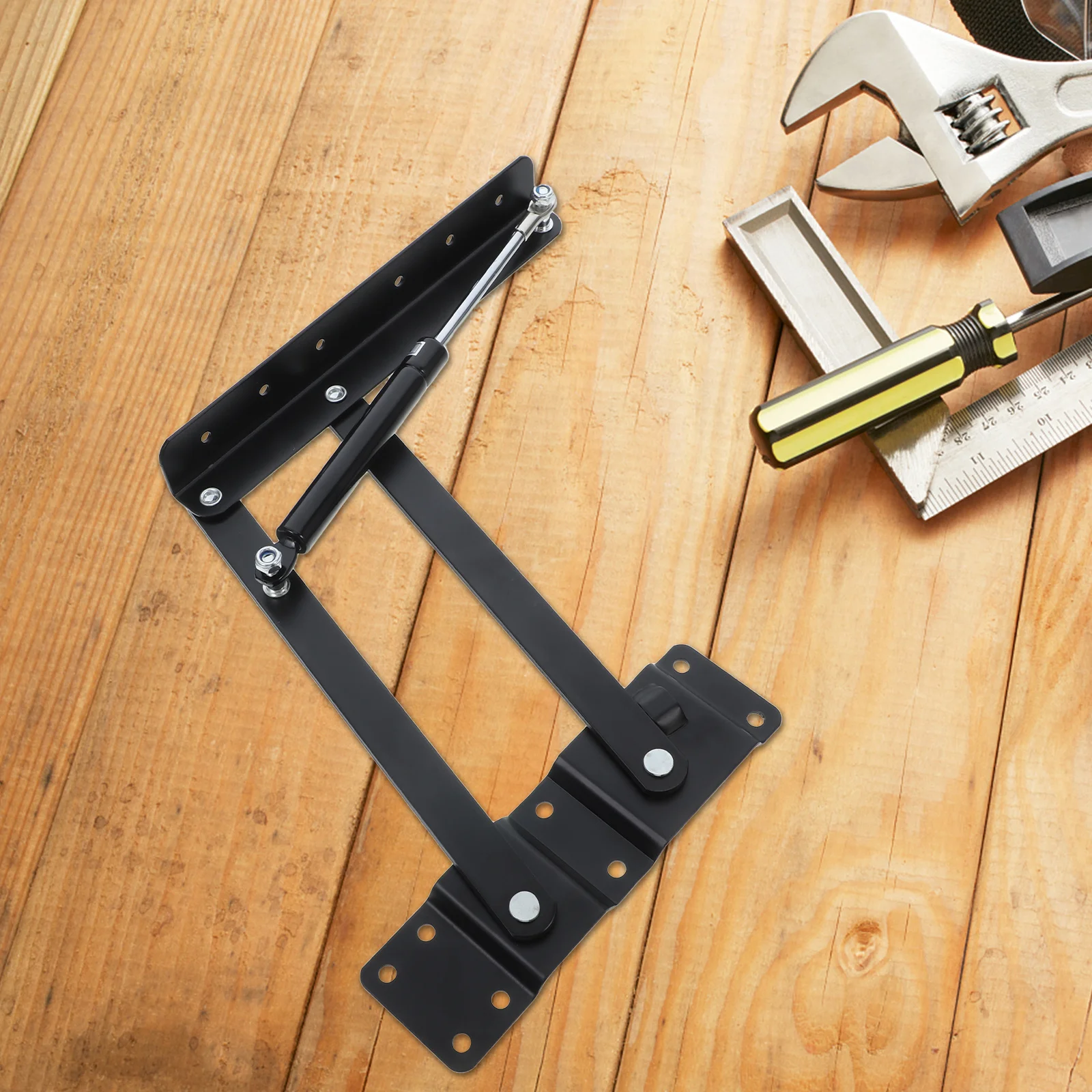 

2 pcs Adjustable Height Coffee Table Lift Mechanism Folding Desk Frame Hardware Pneumatic Support Heavy Duty Table Fitting