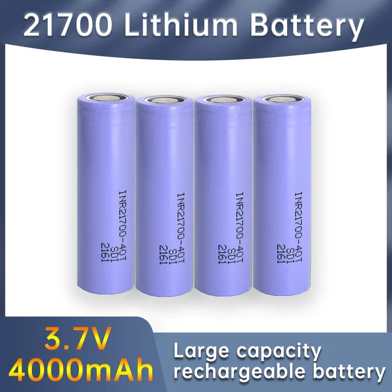 INR21700 4000mAh Original Battery 21700 3.7V, 4000mAh, 30A, High Discharge, Super Large Capacity 21700lithium battery