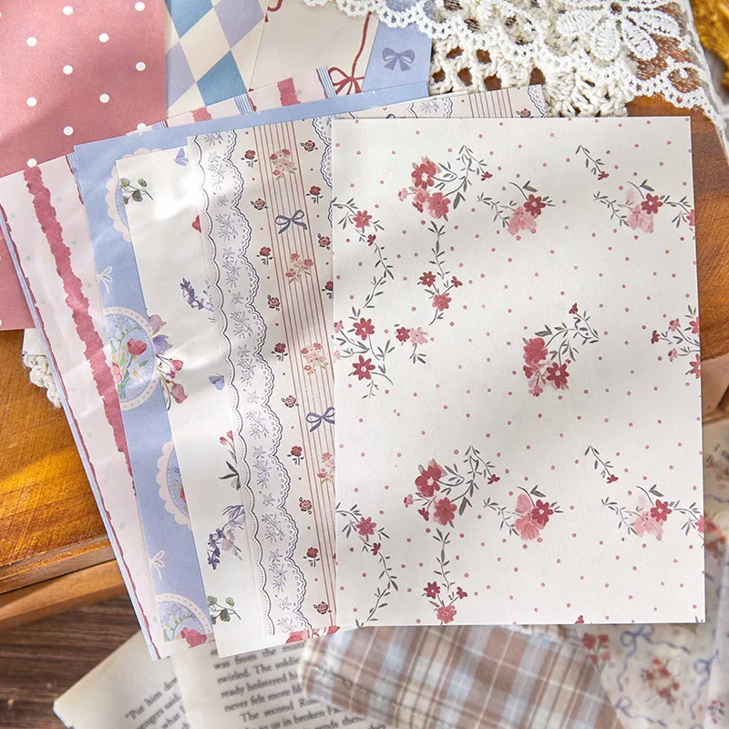 30sheets/lot Memo Pads Material Paper Whispering Shadows Junk Journal Scrapbooking Cards Retro Background Decoration Paper