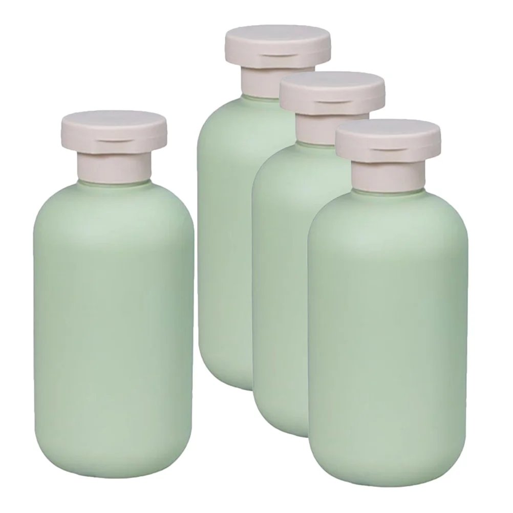 

4 Pcs Travel Bottle Shampoo and Conditioner Bottles Squeeze Liquid Soap Dispenser Hand for Bathroom Plastic Empty Kitchen