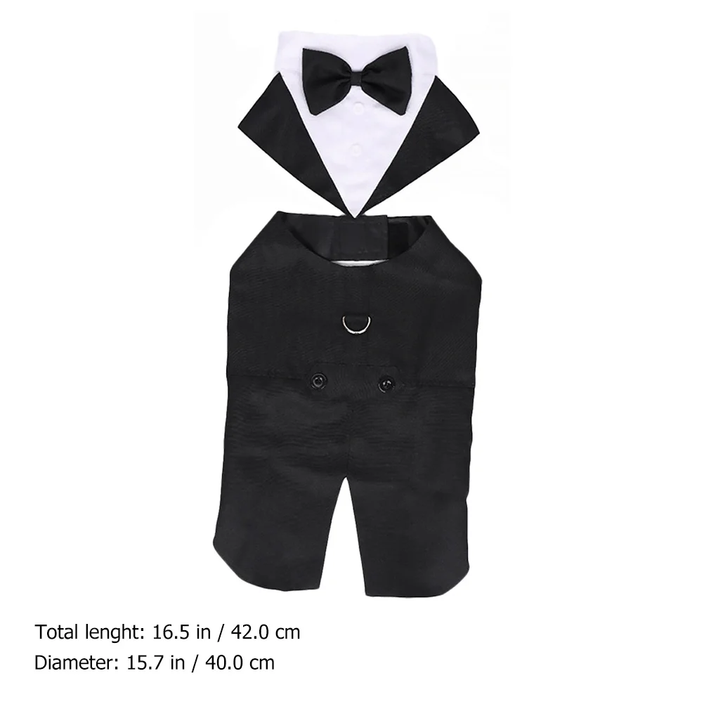 

Dog Formal Suit Premium Quality Workmanship Chic Appearance Eye-Catching Design for Weddings Festivals Parties Small Dog