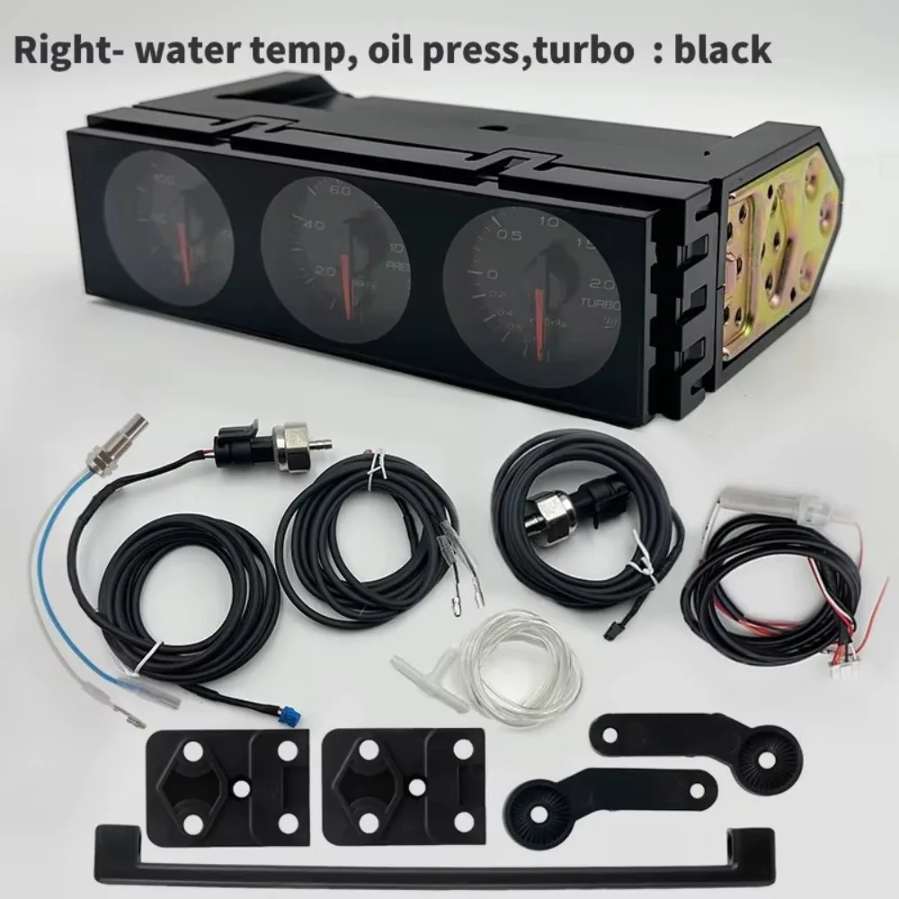 New Car Gauge Water Temperature Oil Pressure Turbine Meter 10 Background Light Colors Available Universal