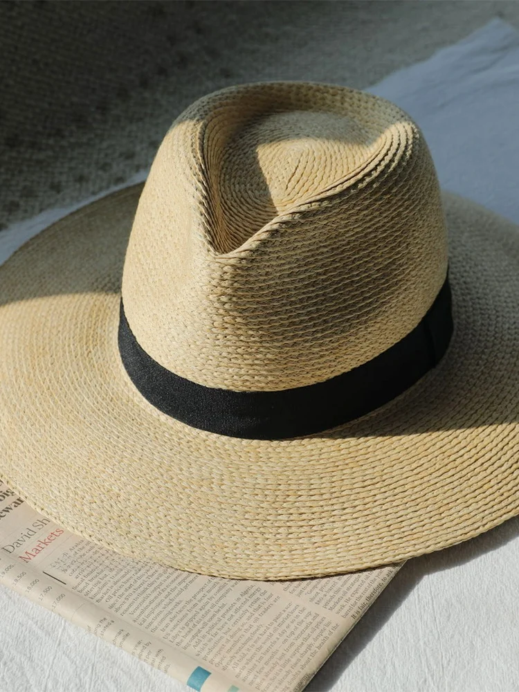 women's-panama-straw-hat-summer-beach-vacation-large-head-size-sun-protection-hat-casual-style-round-top-big-brim-hat