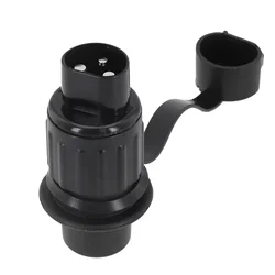 3 Pin Trailer Socket Connectors Round 3 Pole Plug-in Trailer Tractor Plug For Trailer Caravan Truck 12V RVs Plugs Socket Adapter