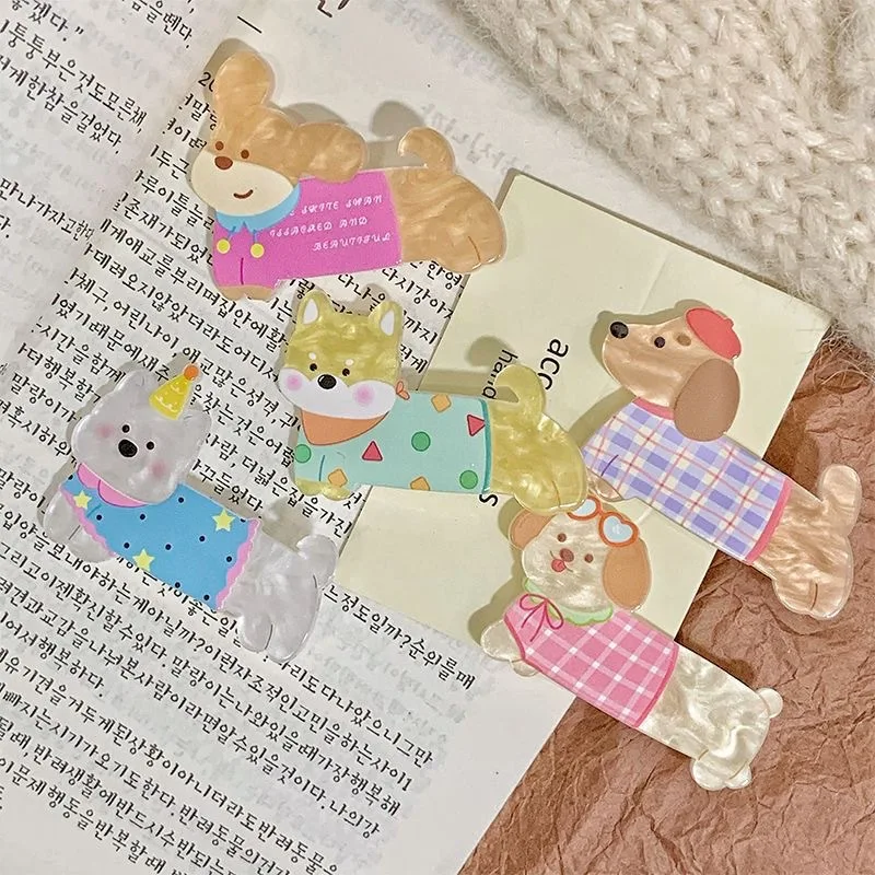 

Jumping puppy hairpin sweet new laser girl side cute cartoon kitten bangs clipped duck bill clip