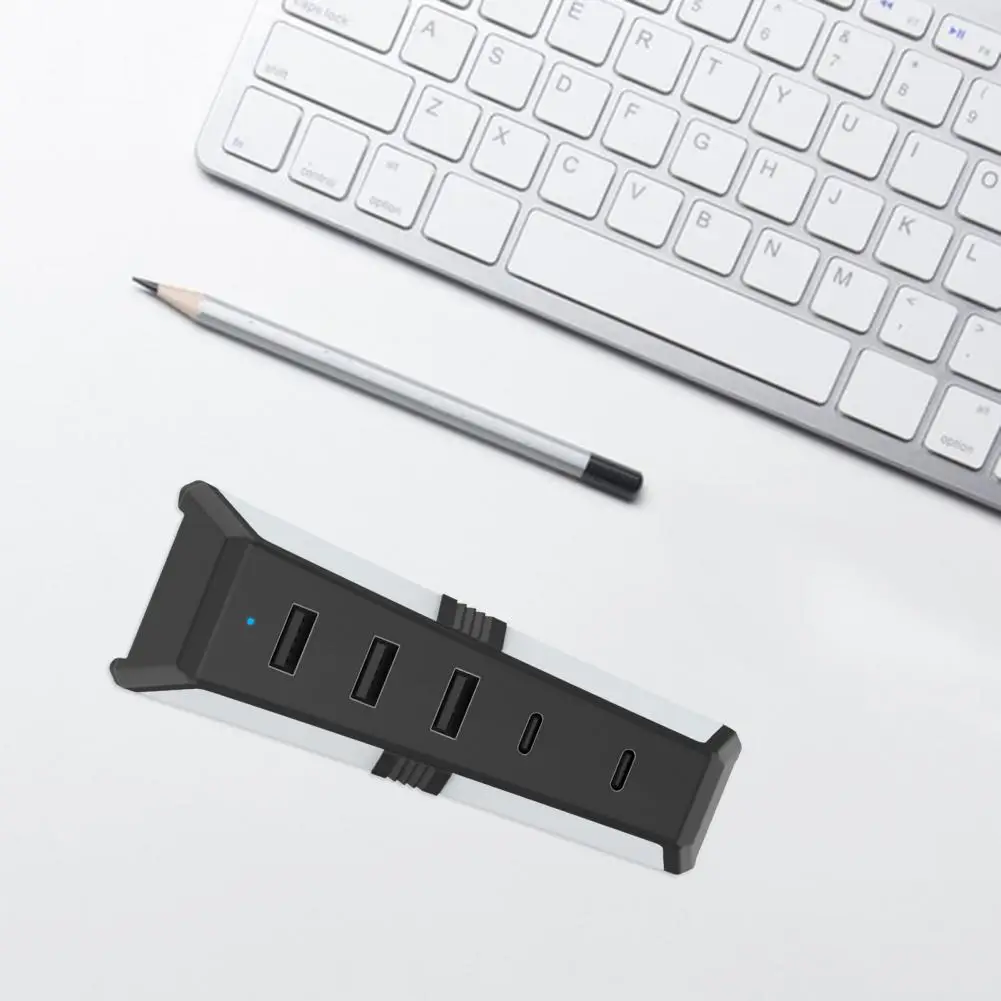 Universal Compatibility Usb Hub Universal Gaming Console Type-c 3.1 Usb Extender for Ps5 Data Transfer Easy to Use 5
