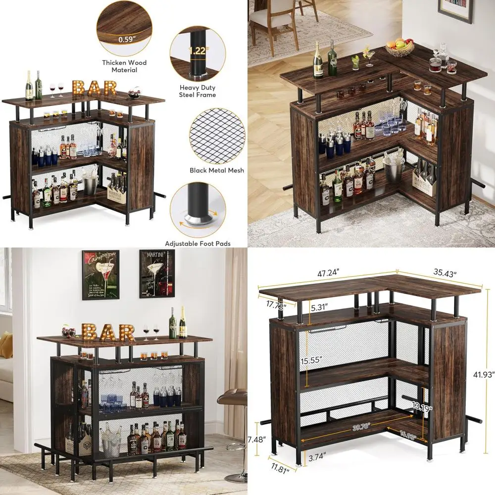 

Компактная барная тележка - небольшой домашний шкафчик для алкоголя