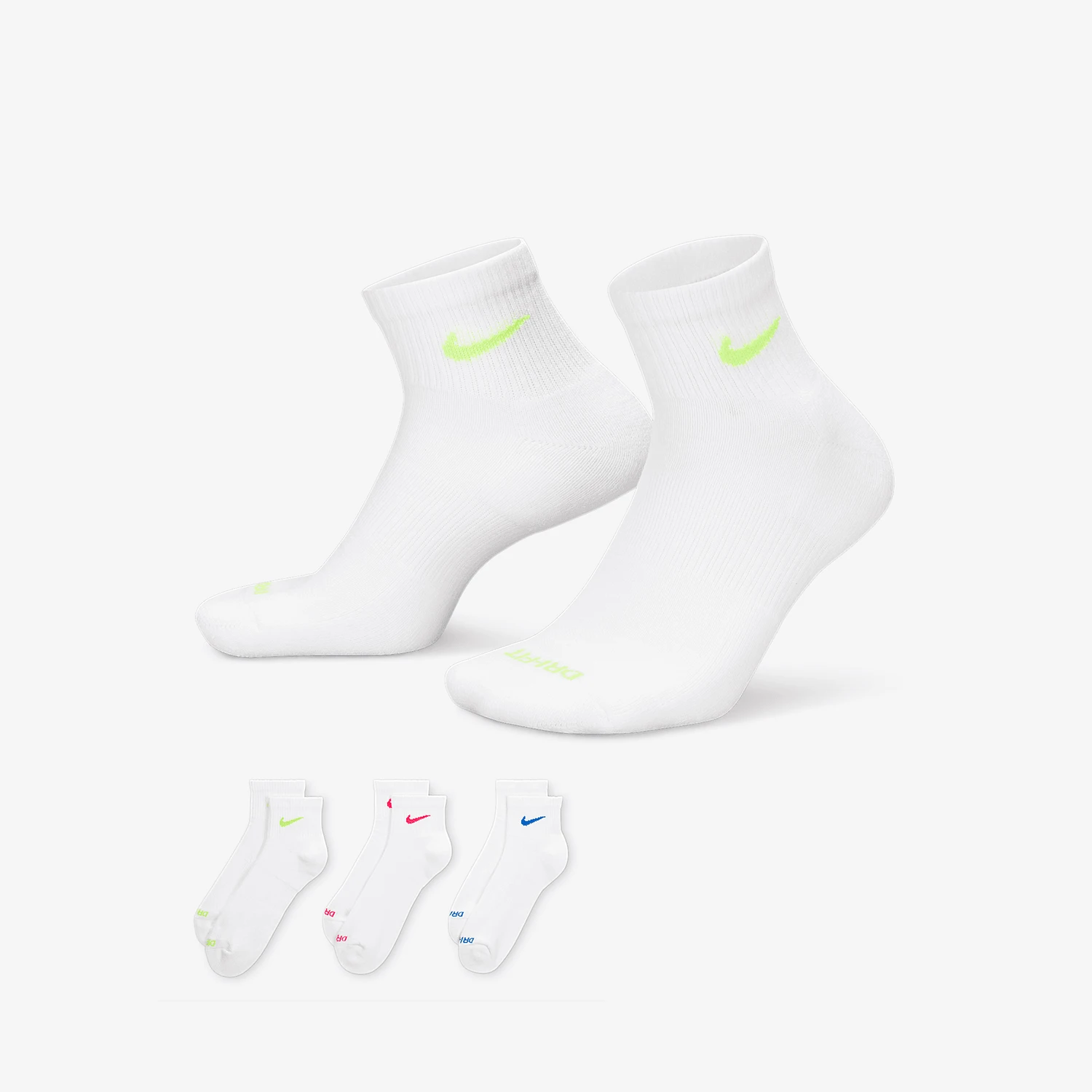 

Оригинальные новые легкие дышащие спортивные носки унисекс Nike 2025 года, комплект из трех пар SX6890-938