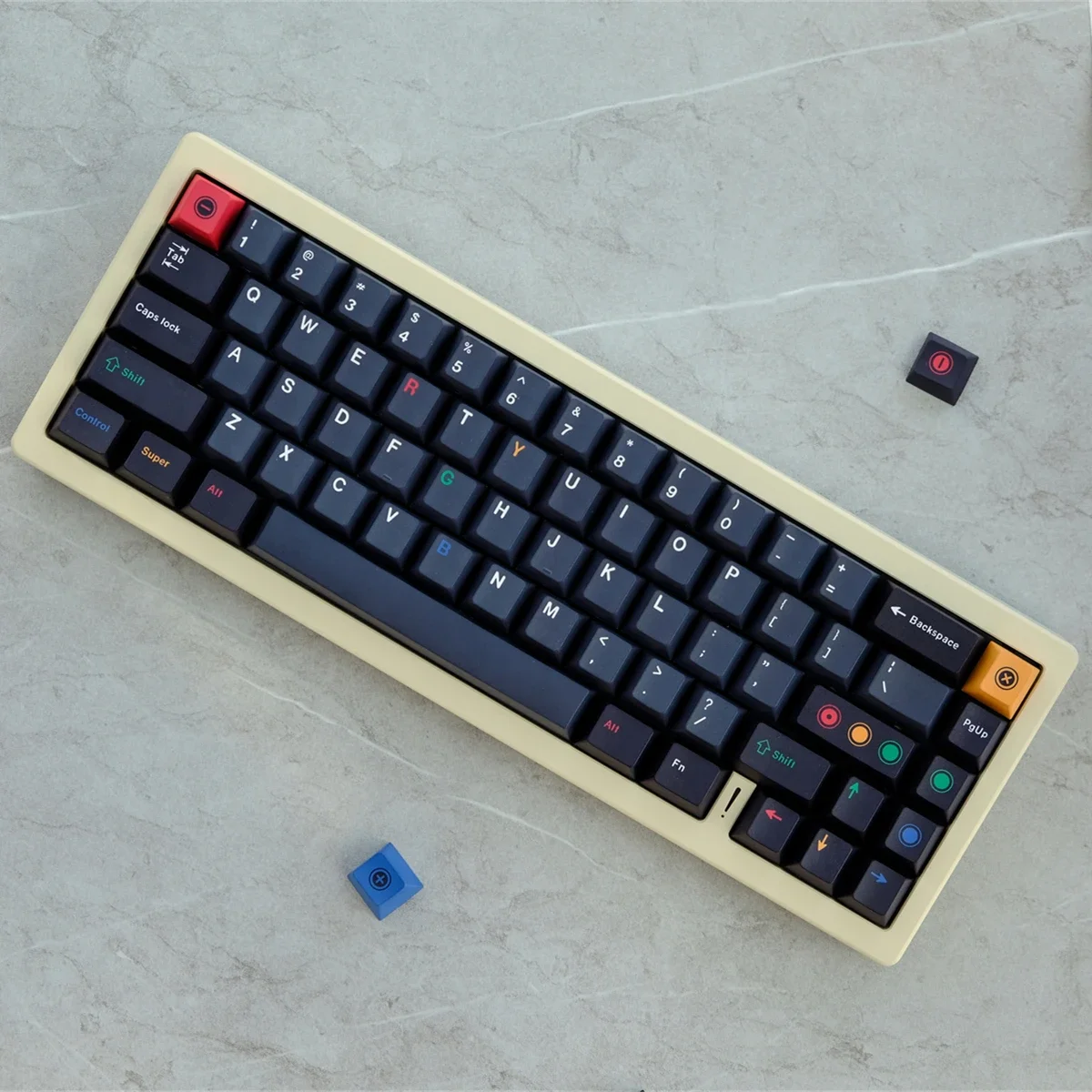 

Dark light keycap PBT original height, thermal sublimation, mechanical keyboard suitable, customized