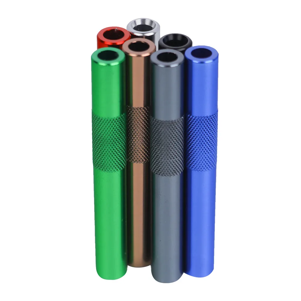 

Mixed Color Hollow Out Metal Straw Tube Reusable Portable Smoking Accessories Daily Use