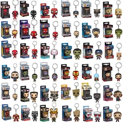 Funko POP-Llavero Marvels Avengerrs serie Deadpool shang-chi KANTY Iron Man Spiderman Groot, modelo de figura de vinilo, juguetes, regalo para niños