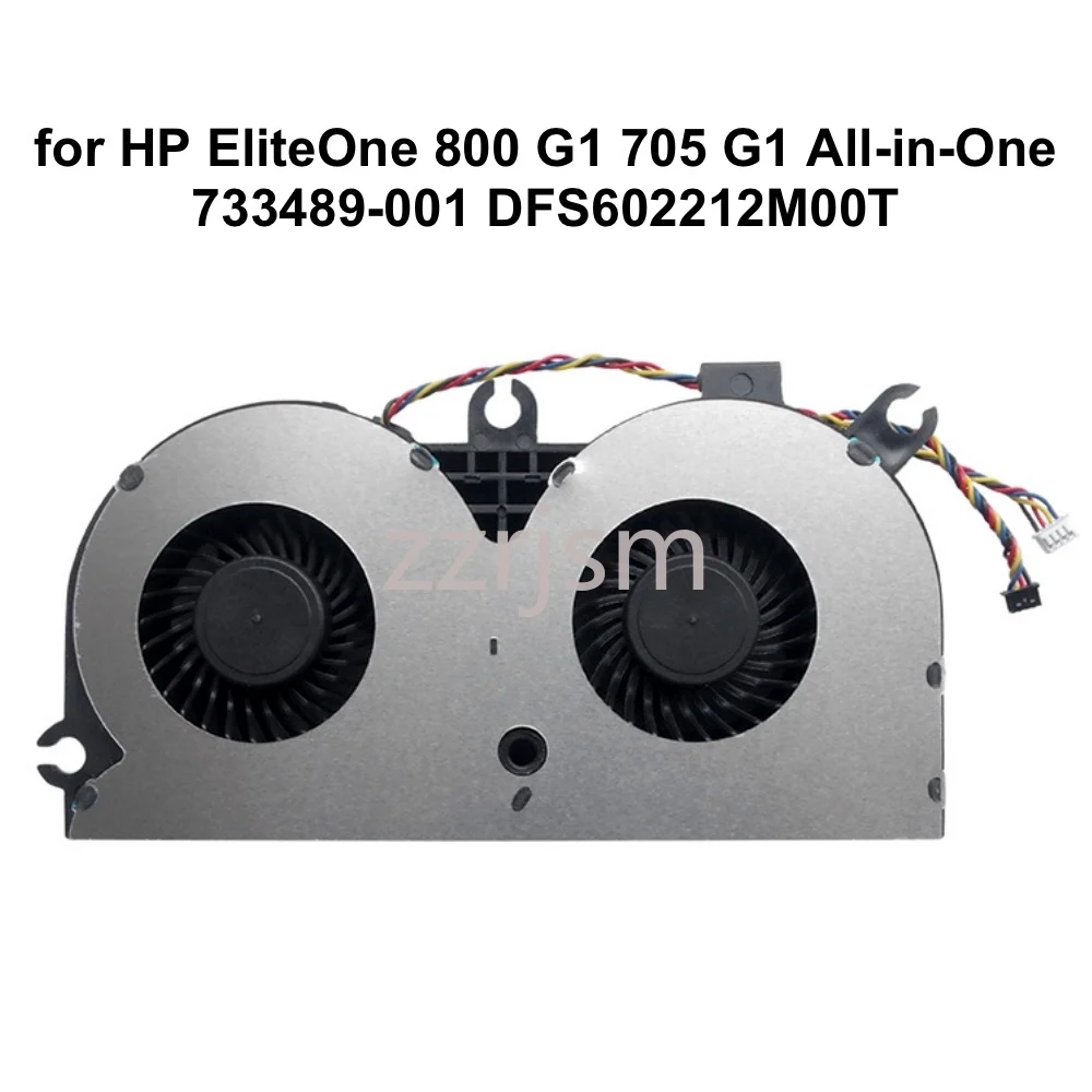 

AIO CPU Cooling Fan for HP EliteOne 800 G1 705 G1 All-in-One 733489-001 DFS602212M00T Computer PC Cooler MF80201V1-C010-S9A