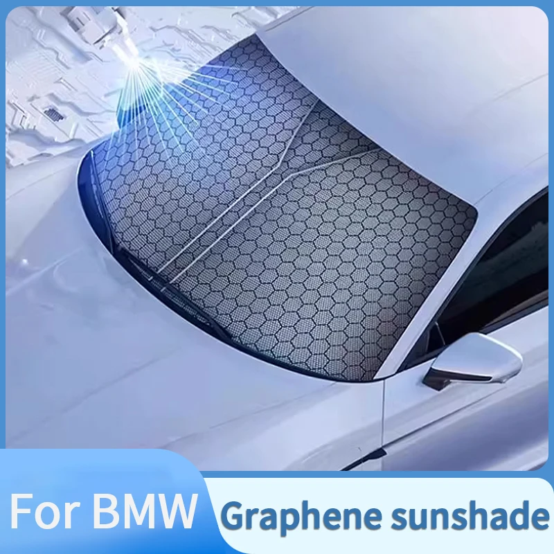 

Автомобильный солнцезащитный козырек для BMW 3 серии 5 серии G20 G21 G30 6 серии GT M5 M3 M2 M4 Z4 Графеновый солнцезащитный козырек на лобовое стекло Теплоизоляция