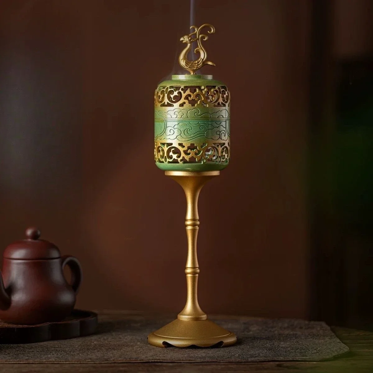 Antique Chinese Palace Lantern Aromatherapy Stove Creative Ornament Indoor Sandalwood Zen Decoration Merchandise Souvenirb21