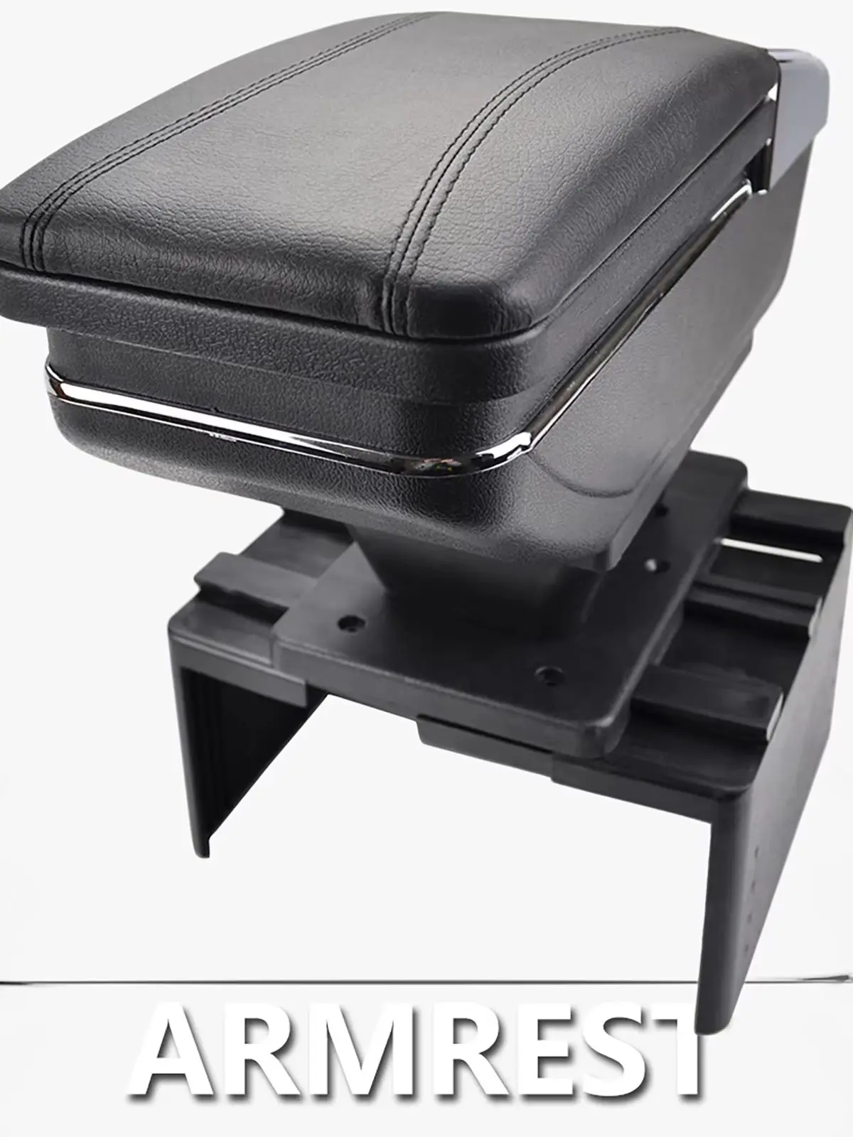 Auto-Konsole Universeller Komfort-Organizer Armlehnenbox Schwarz PU-Leder